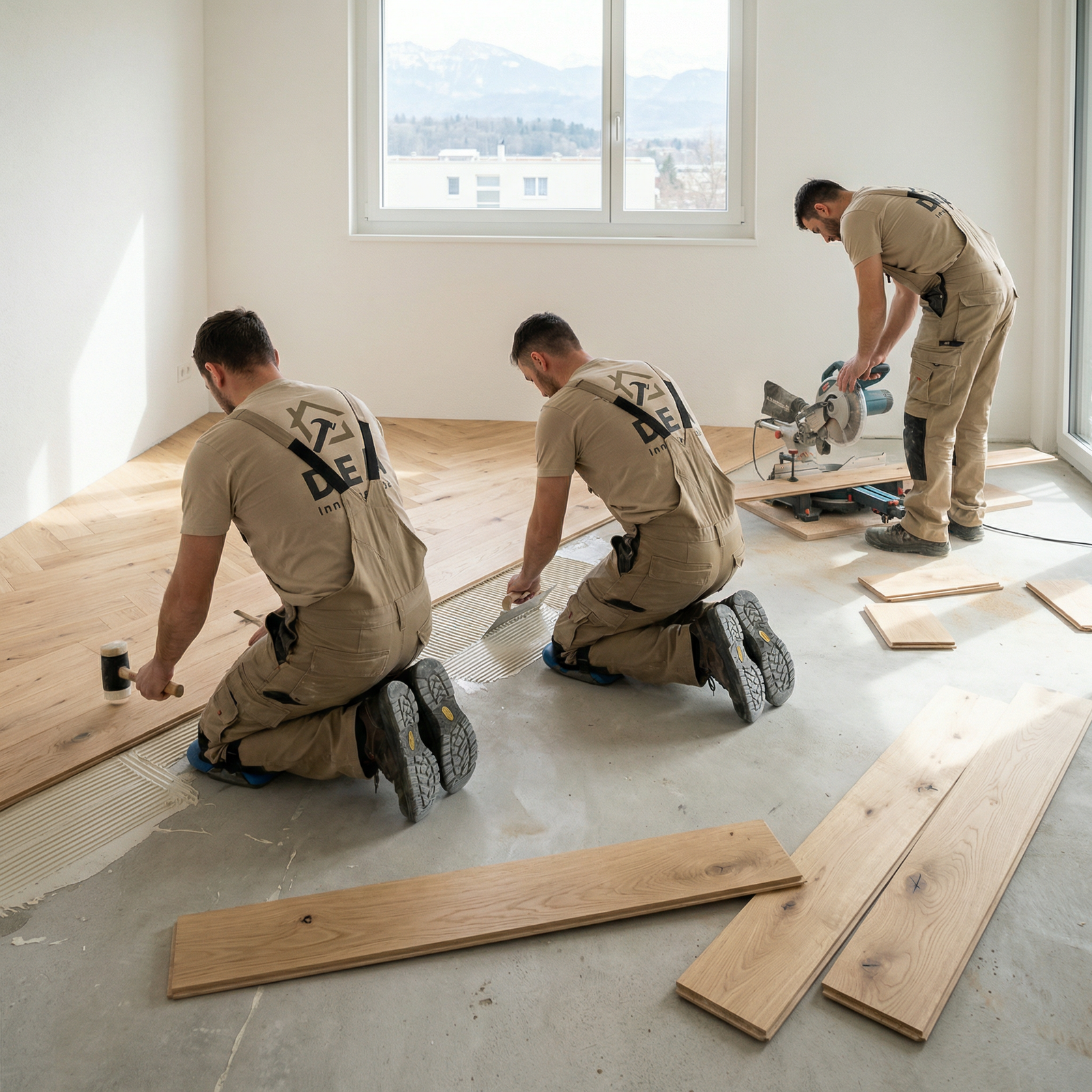 Professionelle Bodenverlegung